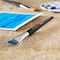 12 Pack: Princeton™ Aqua Elite™ Short Handle Angular Shader Brush, 1/2"